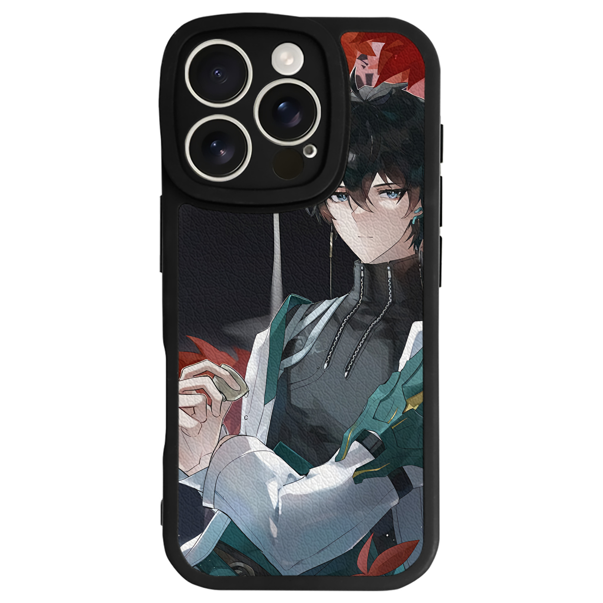 （画像用） 刀剣乱舞 Touken Ranbu 【iPhone 16シリーズ対応】シリコンスマホケース（レザー調） 材質：シリコン